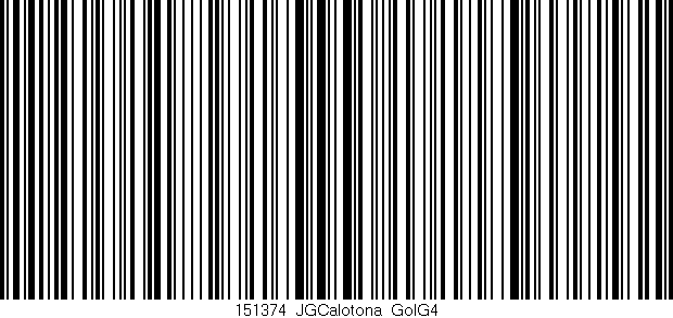 Código de barras (EAN, GTIN, SKU, ISBN): '151374_JGCalotona_GolG4'