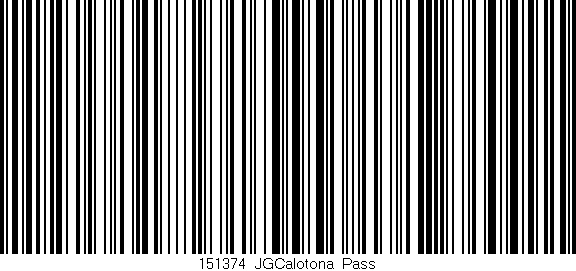 Código de barras (EAN, GTIN, SKU, ISBN): '151374_JGCalotona_Pass'