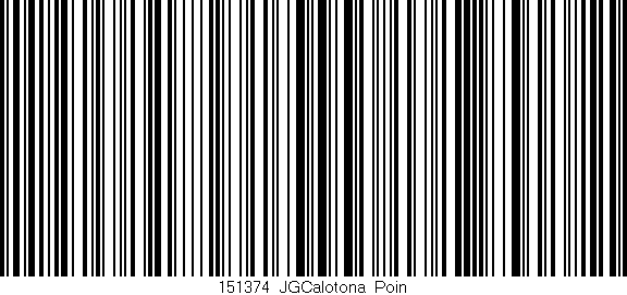 Código de barras (EAN, GTIN, SKU, ISBN): '151374_JGCalotona_Poin'