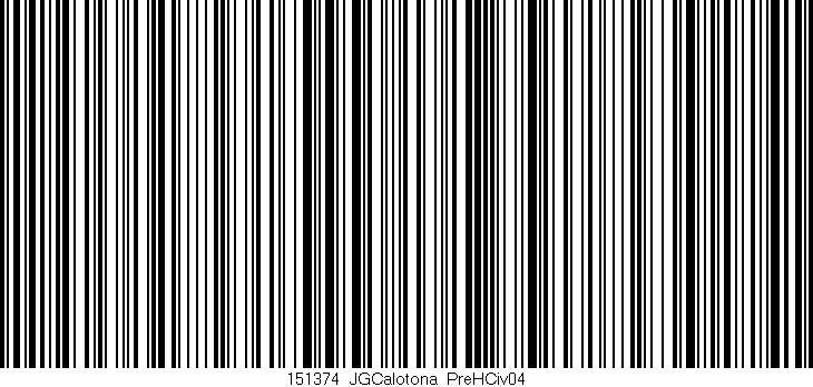 Código de barras (EAN, GTIN, SKU, ISBN): '151374_JGCalotona_PreHCiv04'