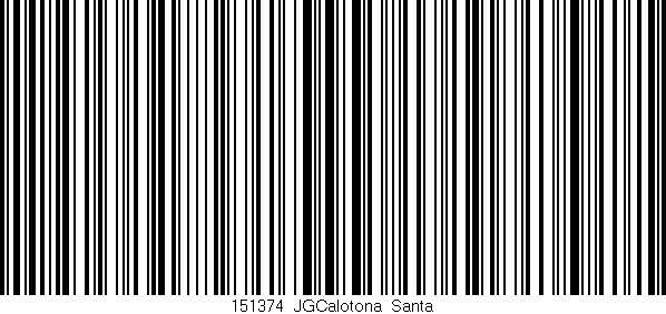 Código de barras (EAN, GTIN, SKU, ISBN): '151374_JGCalotona_Santa'