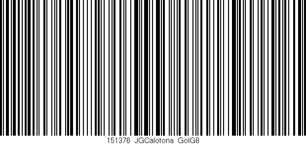 Código de barras (EAN, GTIN, SKU, ISBN): '151376_JGCalotona_GolG8'
