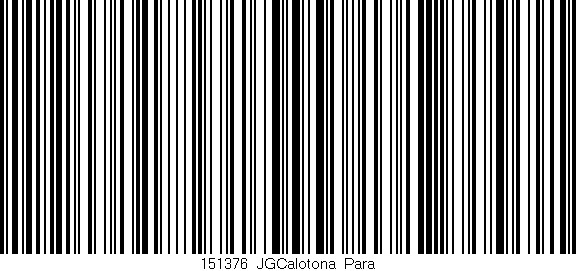 Código de barras (EAN, GTIN, SKU, ISBN): '151376_JGCalotona_Para'