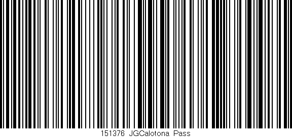 Código de barras (EAN, GTIN, SKU, ISBN): '151376_JGCalotona_Pass'