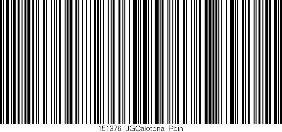 Código de barras (EAN, GTIN, SKU, ISBN): '151376_JGCalotona_Poin'