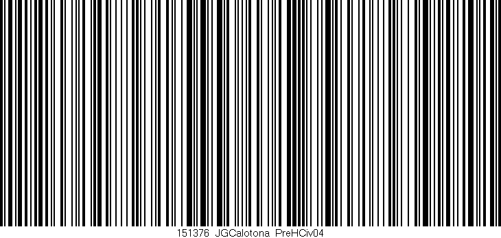 Código de barras (EAN, GTIN, SKU, ISBN): '151376_JGCalotona_PreHCiv04'