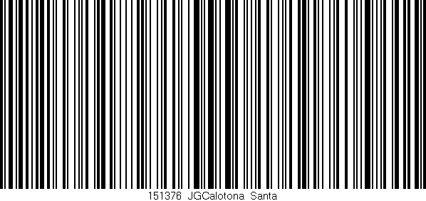 Código de barras (EAN, GTIN, SKU, ISBN): '151376_JGCalotona_Santa'