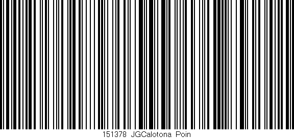 Código de barras (EAN, GTIN, SKU, ISBN): '151378_JGCalotona_Poin'