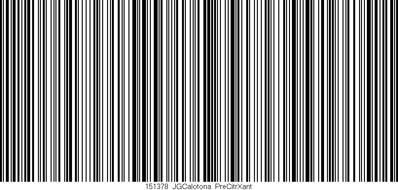 Código de barras (EAN, GTIN, SKU, ISBN): '151378_JGCalotona_PreCitrXant'