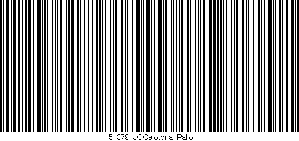Código de barras (EAN, GTIN, SKU, ISBN): '151379_JGCalotona_Palio'