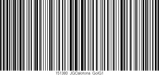 Código de barras (EAN, GTIN, SKU, ISBN): '151380_JGCalotona_GolG1'