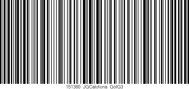 Código de barras (EAN, GTIN, SKU, ISBN): '151380_JGCalotona_GolG3'