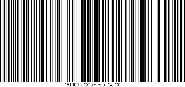 Código de barras (EAN, GTIN, SKU, ISBN): '151380_JGCalotona_GolG8'
