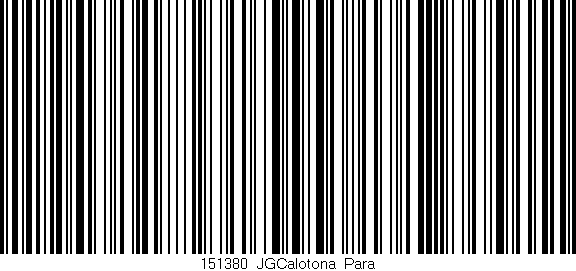 Código de barras (EAN, GTIN, SKU, ISBN): '151380_JGCalotona_Para'