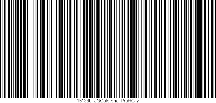 Código de barras (EAN, GTIN, SKU, ISBN): '151380_JGCalotona_PraHCity'