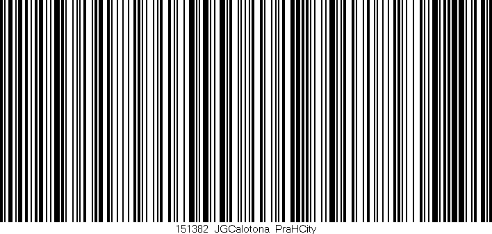 Código de barras (EAN, GTIN, SKU, ISBN): '151382_JGCalotona_PraHCity'