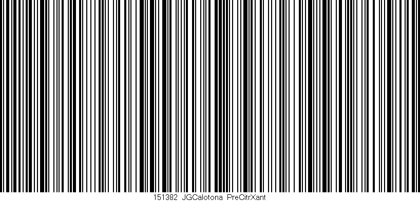 Código de barras (EAN, GTIN, SKU, ISBN): '151382_JGCalotona_PreCitrXant'