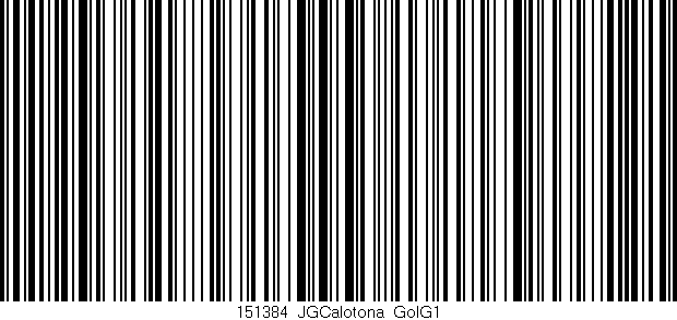 Código de barras (EAN, GTIN, SKU, ISBN): '151384_JGCalotona_GolG1'