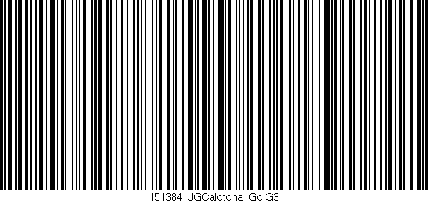 Código de barras (EAN, GTIN, SKU, ISBN): '151384_JGCalotona_GolG3'