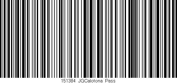 Código de barras (EAN, GTIN, SKU, ISBN): '151384_JGCalotona_Pass'