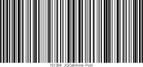 Código de barras (EAN, GTIN, SKU, ISBN): '151384_JGCalotona_Poin'