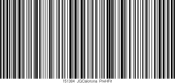 Código de barras (EAN, GTIN, SKU, ISBN): '151384_JGCalotona_PreHFit'