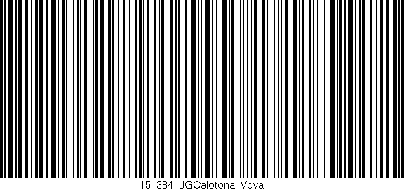 Código de barras (EAN, GTIN, SKU, ISBN): '151384_JGCalotona_Voya'