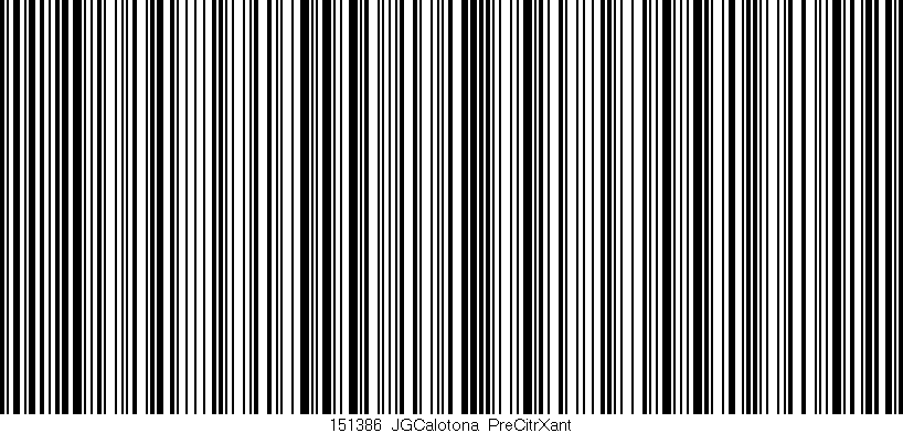 Código de barras (EAN, GTIN, SKU, ISBN): '151386_JGCalotona_PreCitrXant'