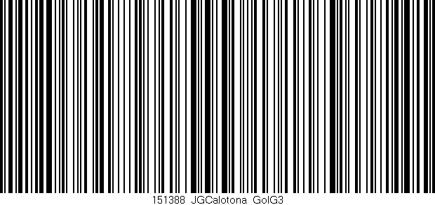 Código de barras (EAN, GTIN, SKU, ISBN): '151388_JGCalotona_GolG3'