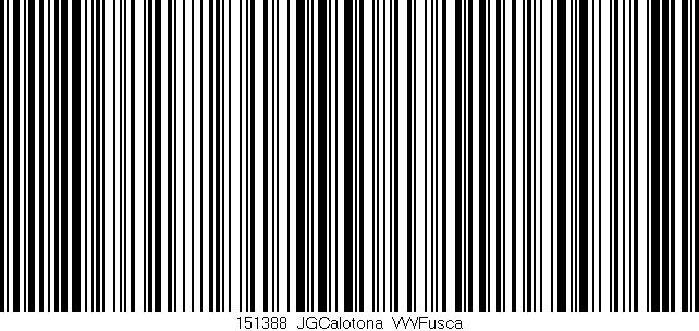 Código de barras (EAN, GTIN, SKU, ISBN): '151388_JGCalotona_VWFusca'