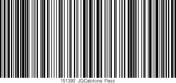 Código de barras (EAN, GTIN, SKU, ISBN): '151390_JGCalotona_Pass'