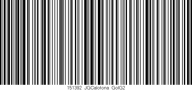 Código de barras (EAN, GTIN, SKU, ISBN): '151392_JGCalotona_GolG2'