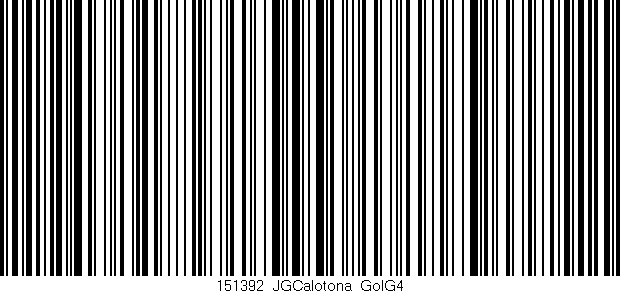Código de barras (EAN, GTIN, SKU, ISBN): '151392_JGCalotona_GolG4'