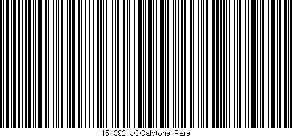 Código de barras (EAN, GTIN, SKU, ISBN): '151392_JGCalotona_Para'