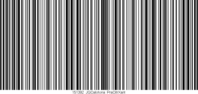 Código de barras (EAN, GTIN, SKU, ISBN): '151392_JGCalotona_PraCitrXant'