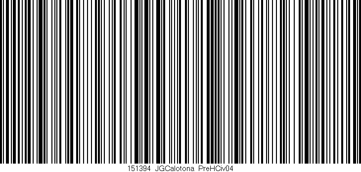 Código de barras (EAN, GTIN, SKU, ISBN): '151394_JGCalotona_PreHCiv04'