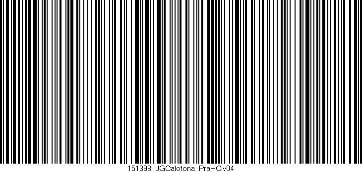 Código de barras (EAN, GTIN, SKU, ISBN): '151398_JGCalotona_PraHCiv04'