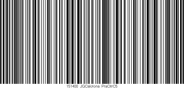 Código de barras (EAN, GTIN, SKU, ISBN): '151400_JGCalotona_PraCitrC5'