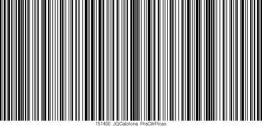 Código de barras (EAN, GTIN, SKU, ISBN): '151400_JGCalotona_PraCitrPicas'