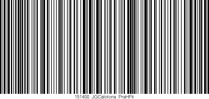 Código de barras (EAN, GTIN, SKU, ISBN): '151400_JGCalotona_PraHFit'