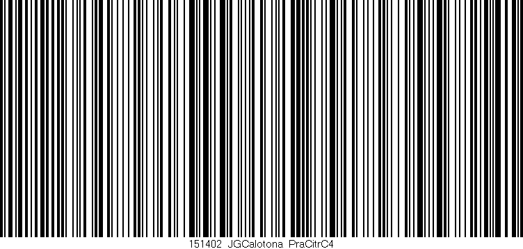 Código de barras (EAN, GTIN, SKU, ISBN): '151402_JGCalotona_PraCitrC4'