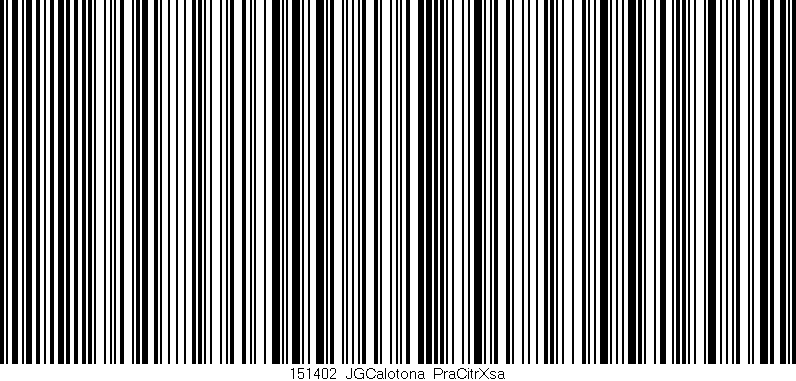 Código de barras (EAN, GTIN, SKU, ISBN): '151402_JGCalotona_PraCitrXsa'