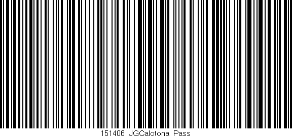 Código de barras (EAN, GTIN, SKU, ISBN): '151406_JGCalotona_Pass'