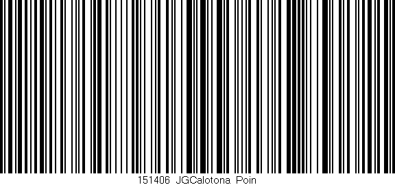 Código de barras (EAN, GTIN, SKU, ISBN): '151406_JGCalotona_Poin'