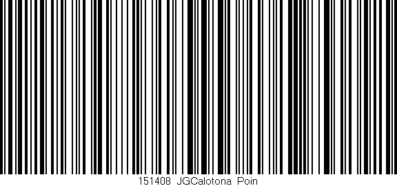 Código de barras (EAN, GTIN, SKU, ISBN): '151408_JGCalotona_Poin'