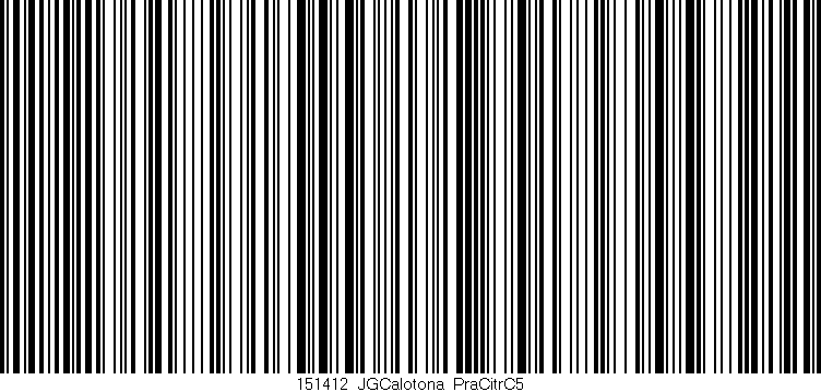 Código de barras (EAN, GTIN, SKU, ISBN): '151412_JGCalotona_PraCitrC5'
