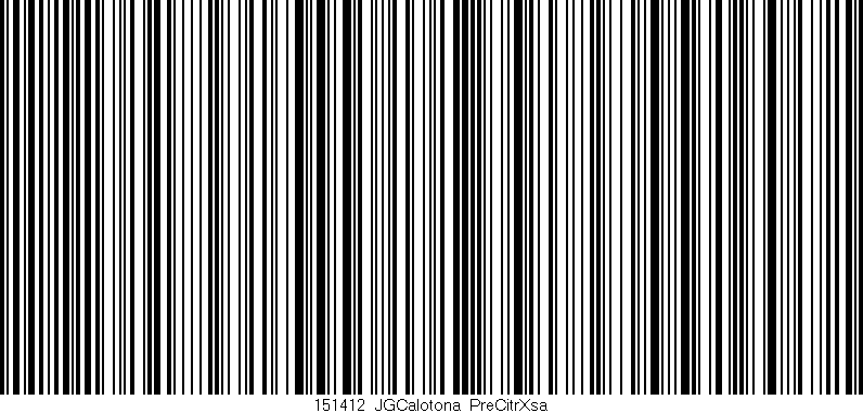Código de barras (EAN, GTIN, SKU, ISBN): '151412_JGCalotona_PreCitrXsa'