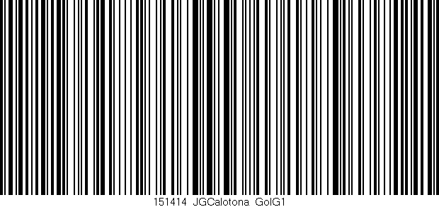 Código de barras (EAN, GTIN, SKU, ISBN): '151414_JGCalotona_GolG1'