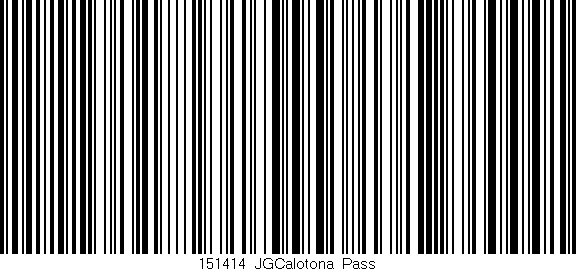 Código de barras (EAN, GTIN, SKU, ISBN): '151414_JGCalotona_Pass'