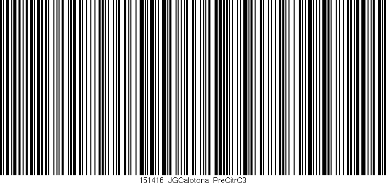 Código de barras (EAN, GTIN, SKU, ISBN): '151416_JGCalotona_PreCitrC3'